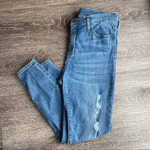 J Crew Mercantile High Rise Skinny Crop Jeans